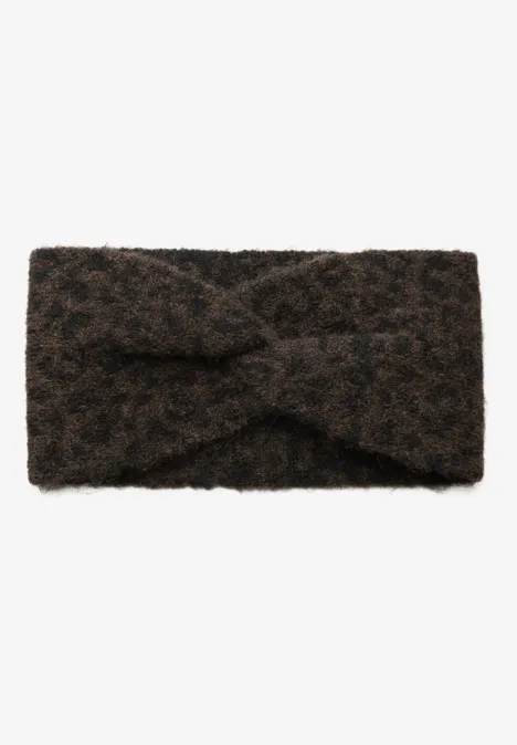 Twisted Leo Stirnband Black