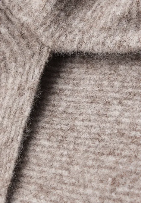 Schal mit Turtleneck Soft Sand Mel.