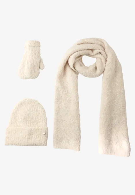 Bouclé Beanie soft beige
