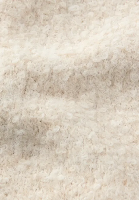 Bouclé Schal soft beige