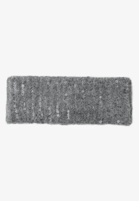 Bandeau avec paillettes anthracite melange
