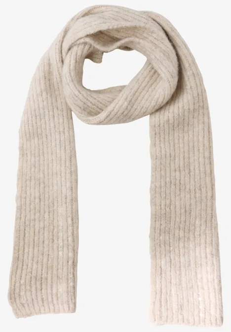 Foulard avec paillettes pastel sand