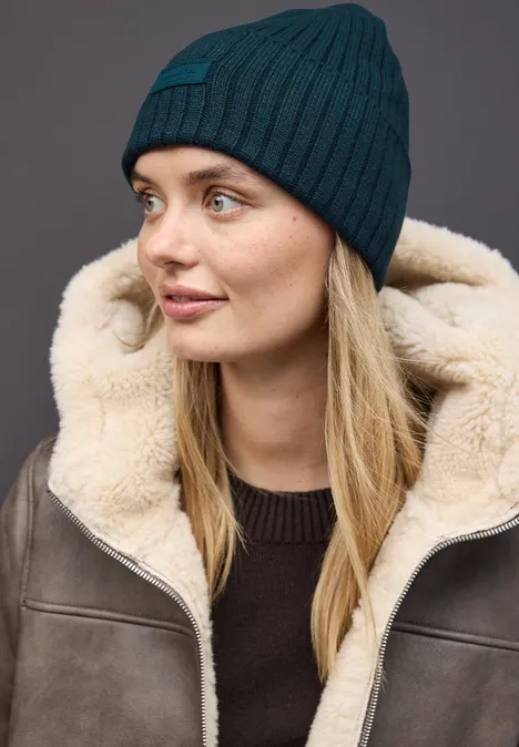 Rippstrick Beanie tide blue