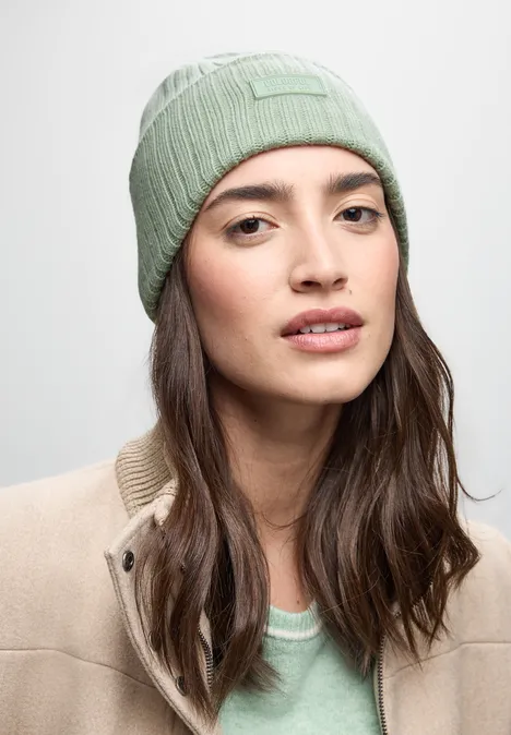 Rippstrick Beanie serene green