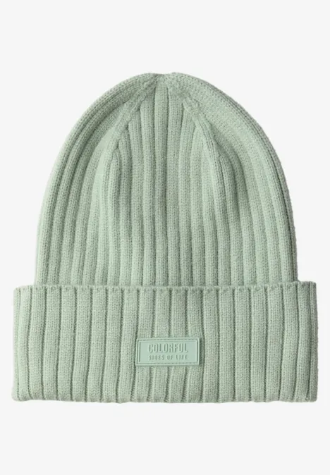 Rippstrick Beanie serene green