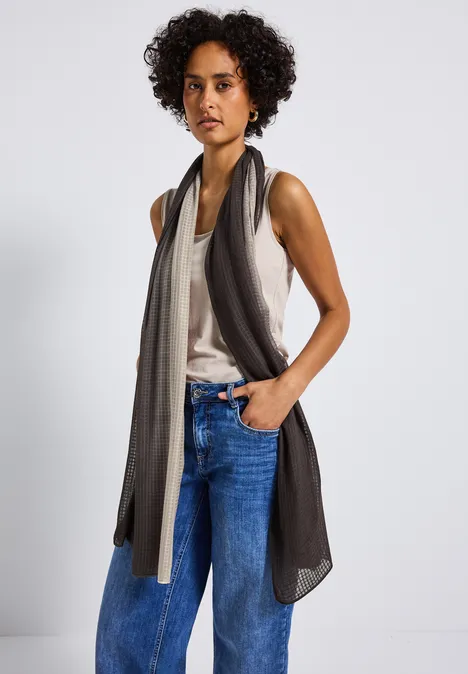 Semitransparenter Schal deep roast brown