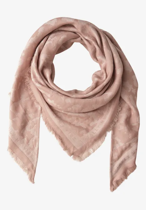 Jacquard Dreieckstuch faded rose