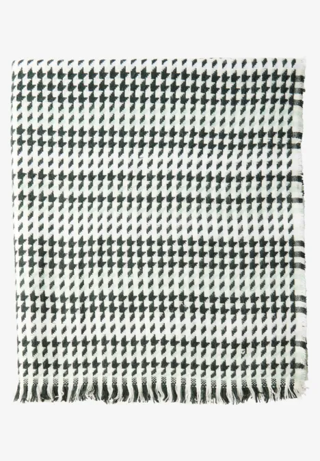 Karierter Twill Schal serene green