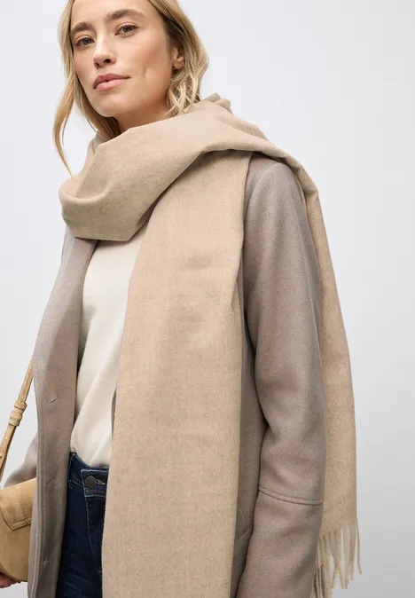 Softer Schal mit Dekosteinen sanded beige mel.