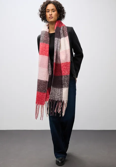 Kuscheliger Madras Schal multicolor