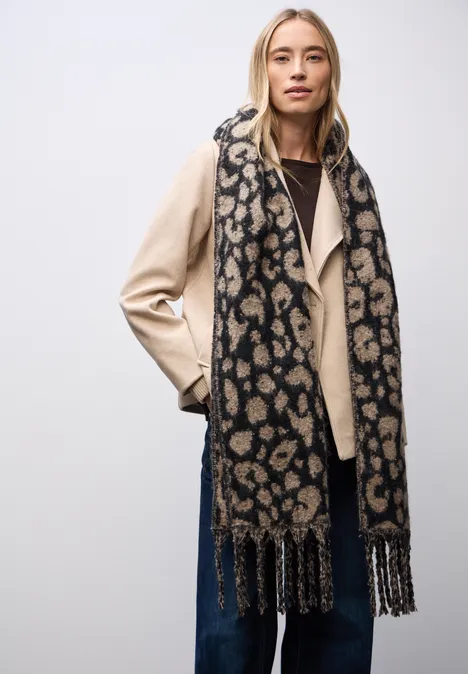 Kuscheliger Leo Schal sanded beige