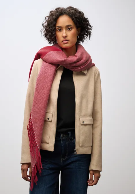 Softer Two-Tone Schal racing red