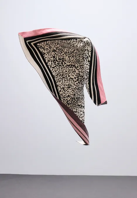 Dreieckstuch mit Leo-Muster Black Dreieckstuch mit Leo-Muster Black