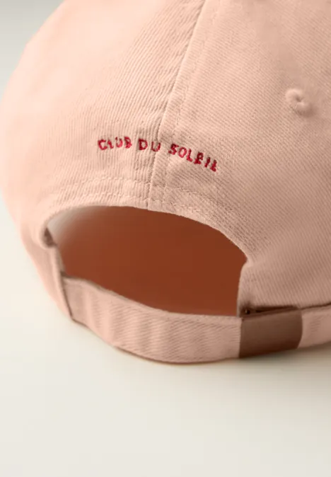Cap mit Slogan light apricot