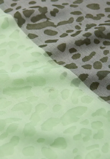 Gemusterter Loop Schal Bright Pistachio