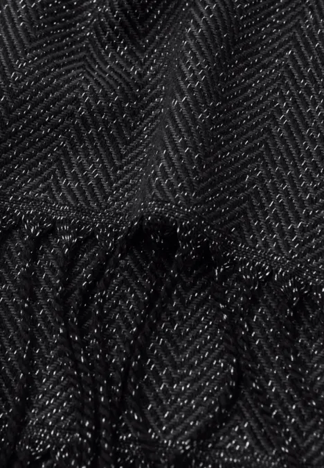 Glitzernder Schal gravel grey