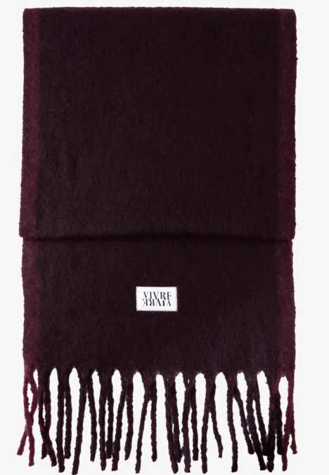 Kuscheliger Schal noble red
