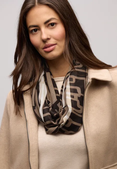 Sjaal met lusjespatroon null