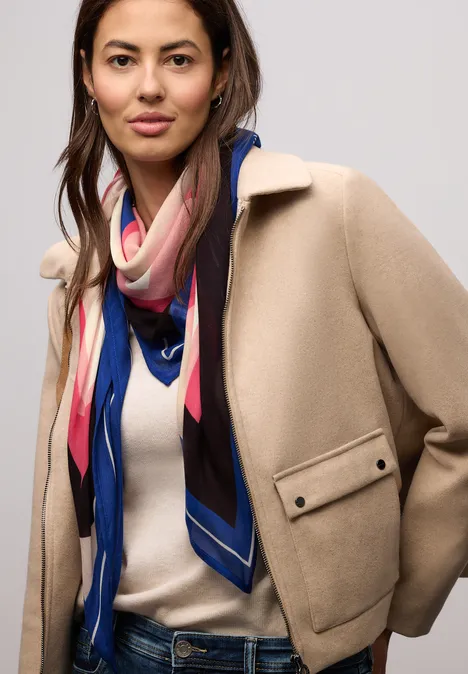Sjaal met patroon multicolor