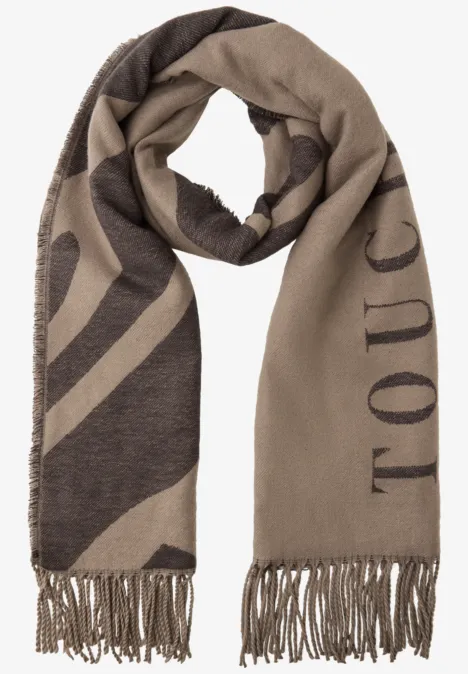 Cosy Jacquard Schal light terra mocha Cosy Jacquard Schal light terra mocha