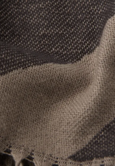 Cosy Jacquard Schal light terra mocha Cosy Jacquard Schal light terra mocha