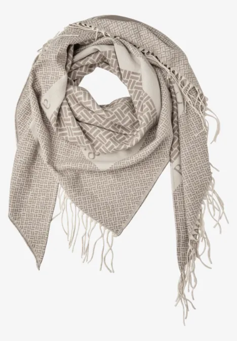 Jacquard driehoekige sjaal null