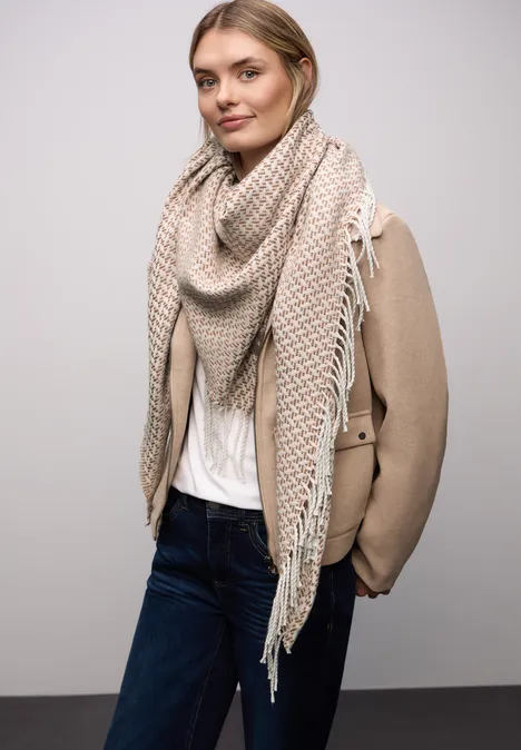 Gedessineerde driehoekige sjaal null