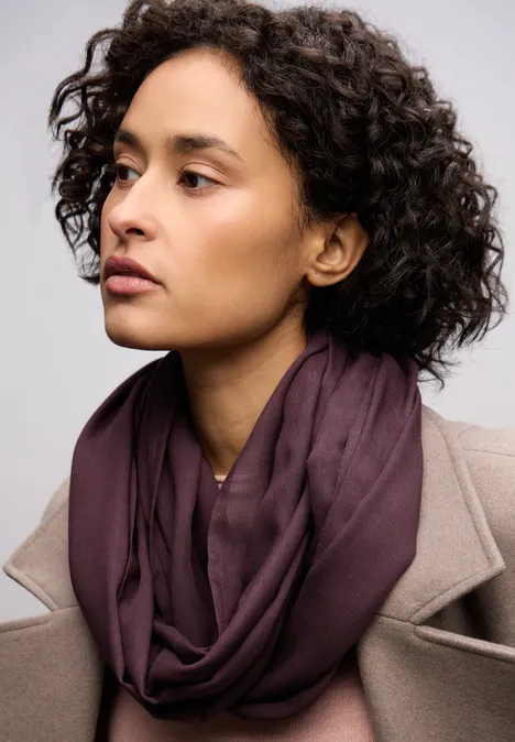 Loop Schal in Unifarbe Jazz Berry