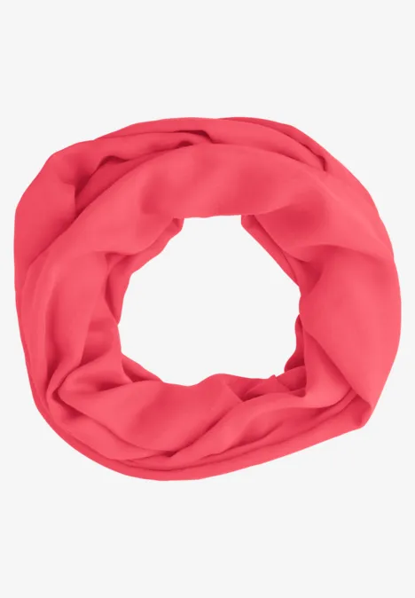 Loop Schal in Unifarbe striking coral