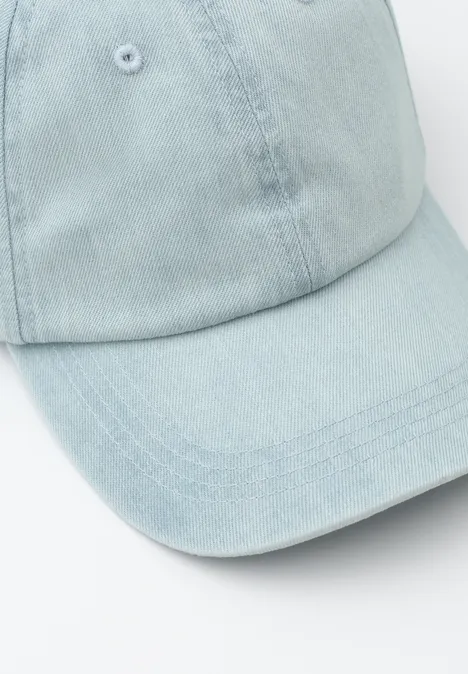 Casquette en lyocell au look délavé Light Blue soft wash