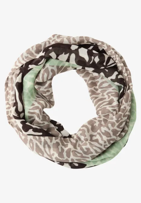 Sjaal met lusjespatroon molten earth