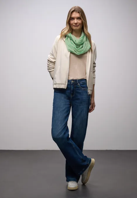 Gemusterter Loop-Schal arcadia green