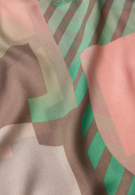 Gemusterter Schal multicolor