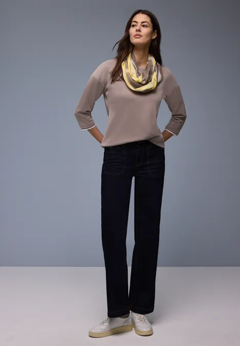 Sjaal met lusjespatroon light terra mocha