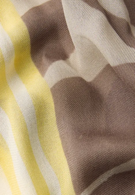 Sjaal met lusjespatroon light terra mocha