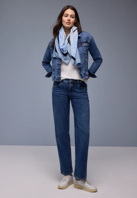 Gemustertes Tuch bonnet blue