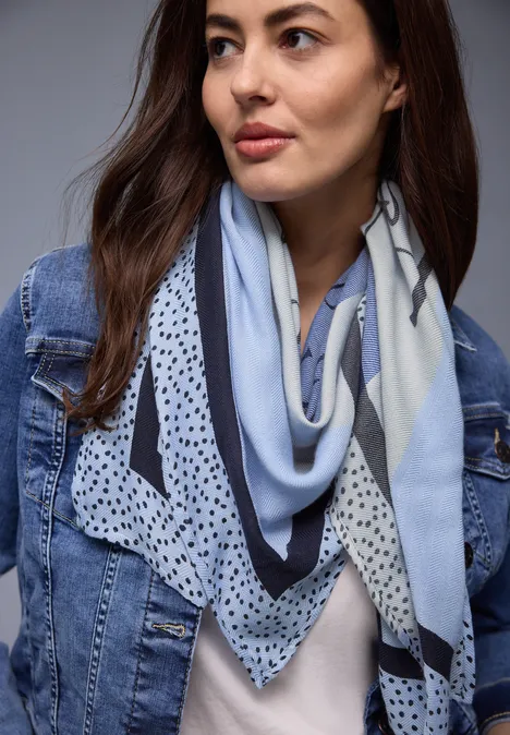 Gemustertes Tuch bonnet blue