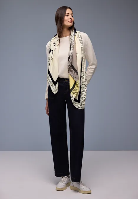 Sjaal met patroon light terra mocha