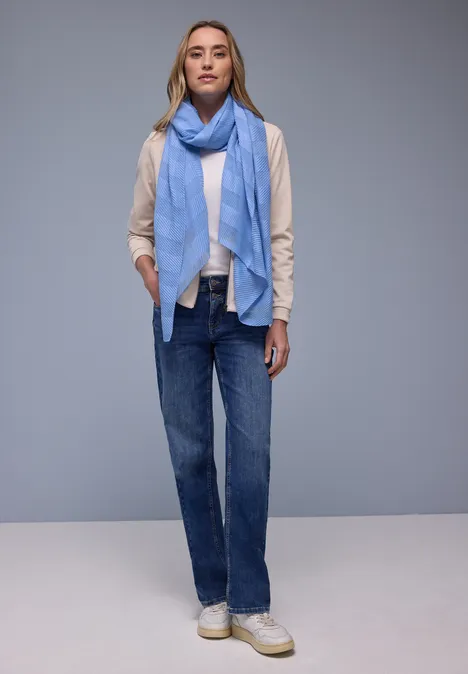 Gestreifter Schal bonnet blue