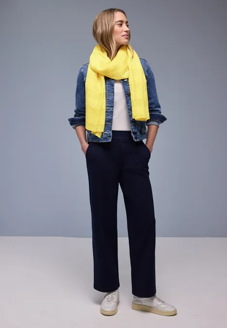 Gestreifter Schal bloom yellow