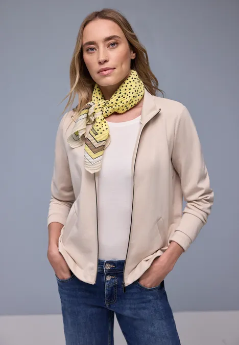 Wzorzysty szalik bloom yellow