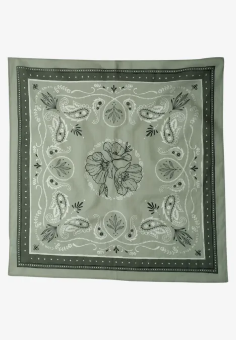 Bandana aus Baumwolle mit Print mint leaf