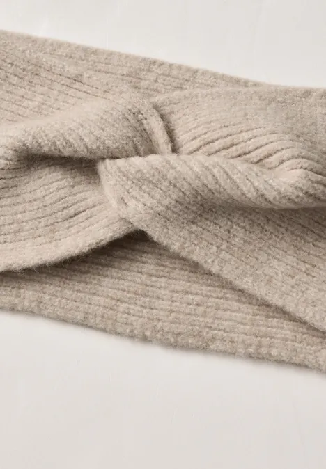 Feinstrick Stirnband in Unifarbe Soft Sand Mel. Feinstrick Stirnband in Unifarbe Soft Sand Mel.