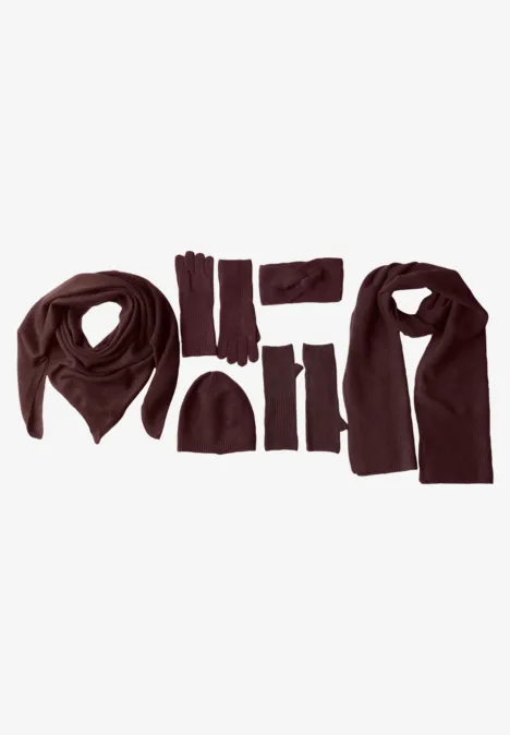 Feinstrick Stirnband in Unifarbe rustic rouge mel. Feinstrick Stirnband in Unifarbe rustic rouge mel.
