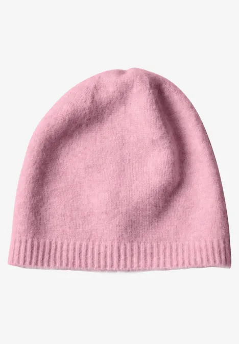 Feinstrick Beanie in Unifarbe vintage blush mel. Feinstrick Beanie in Unifarbe vintage blush mel.