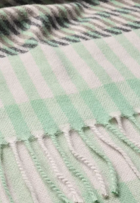 Sjaal met houndstooth-patroon Fresh Sage Sjaal met houndstooth-patroon Fresh Sage