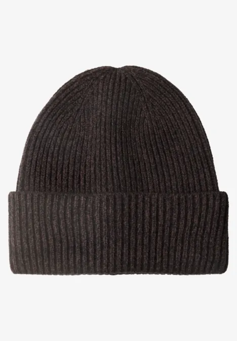 Beanie in Melange-Optik Black Beanie in Melange-Optik Black