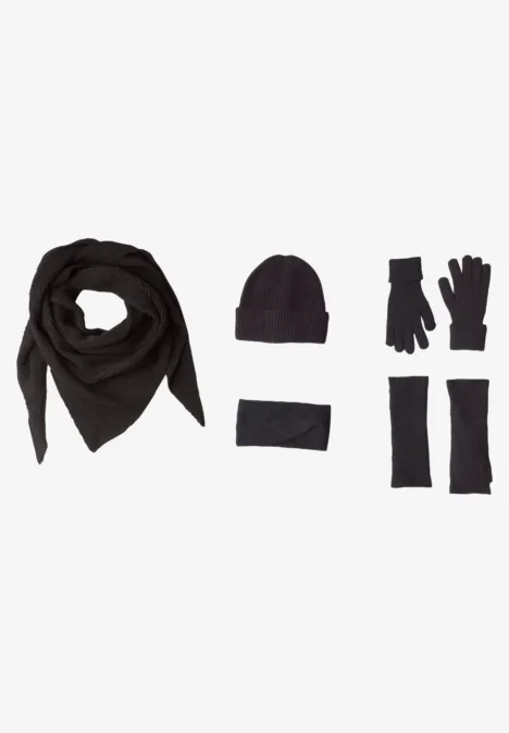 Beanie in Melange-Optik Black Beanie in Melange-Optik Black