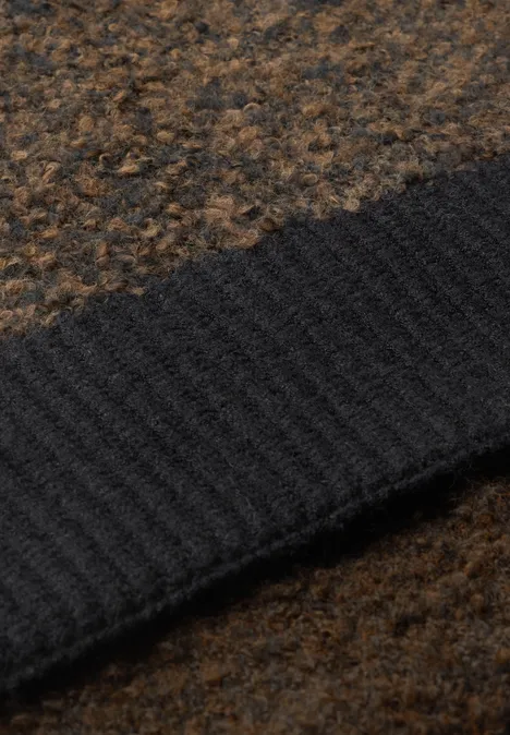Bouclé-Mix Schal Black Bouclé-Mix Schal Black