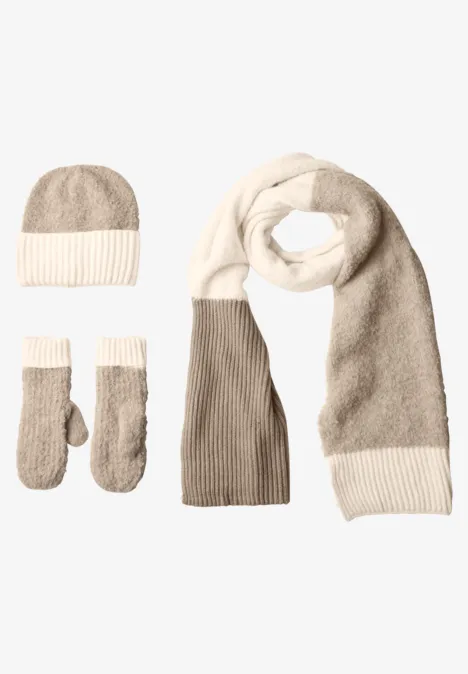 Bouclé-Mix Schal Muddy Mocha Bouclé-Mix Schal Muddy Mocha